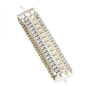 Jenny Bird Two-Tone Multi-Chain Bracelet - Gold & Silver